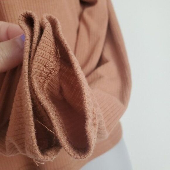 COTTON ON Womens T-Shirt Small Long sleeve V-Neck Knit Textured Soft Casual - Picture 7 of 8